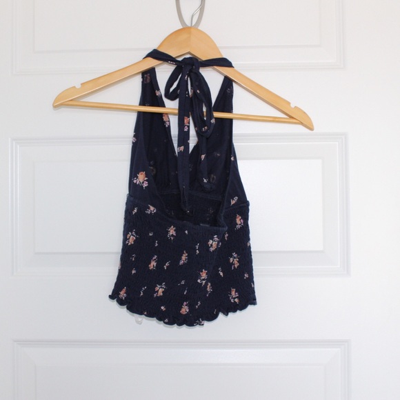 Adjustable Floral Halter Top - Picture 2 of 3